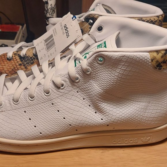 Adidas ORIGINALS Stan Smith Mid Snake Print NWT - Picture 3 of 6